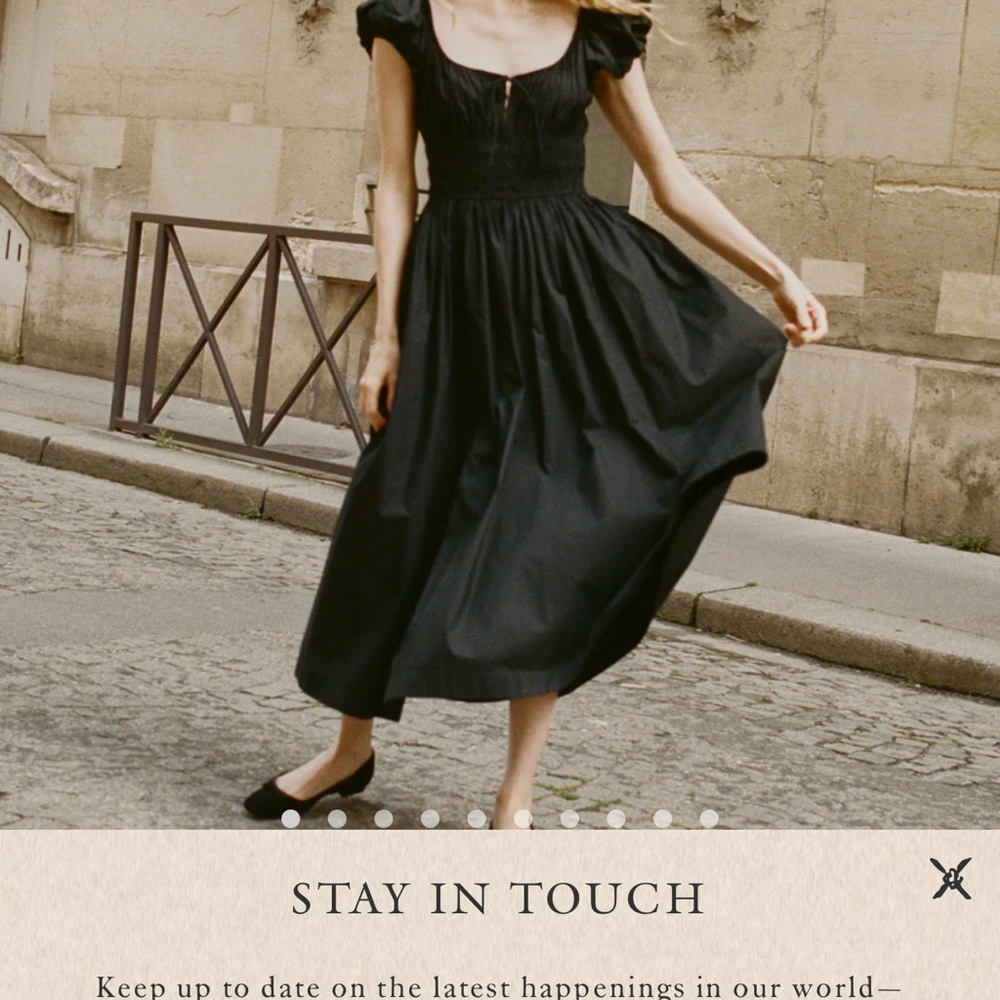 Doen Black Quinn dress NWT